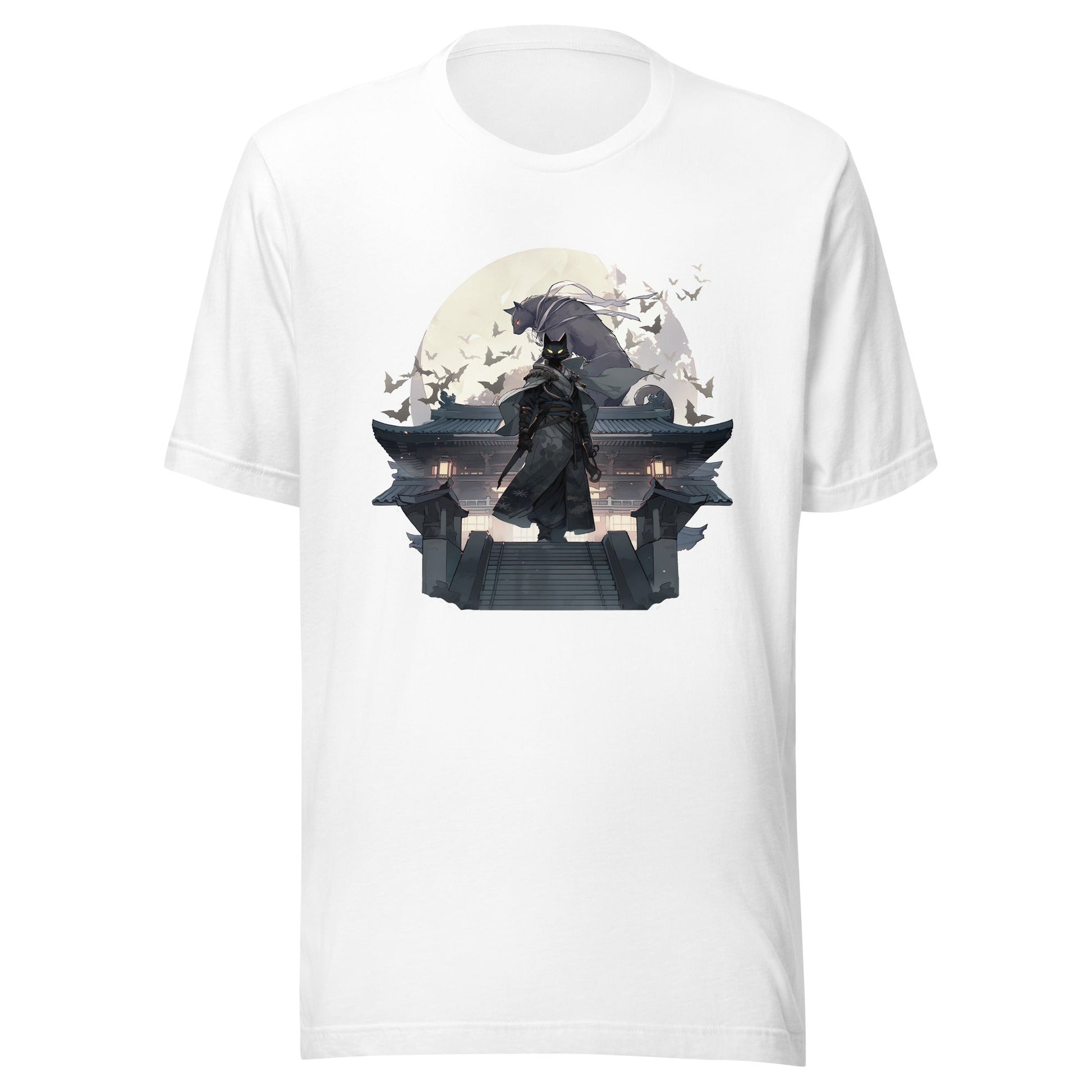 Black Cat Warrior Moon Shirt - Roll For Treasures