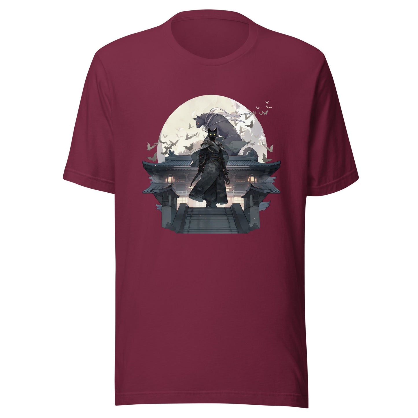 Black Cat Warrior Moon Shirt - Roll For Treasures