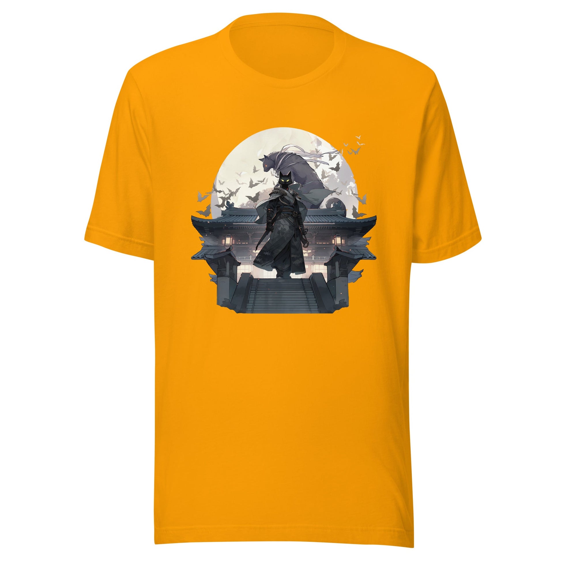 Black Cat Warrior Moon Shirt - Roll For Treasures