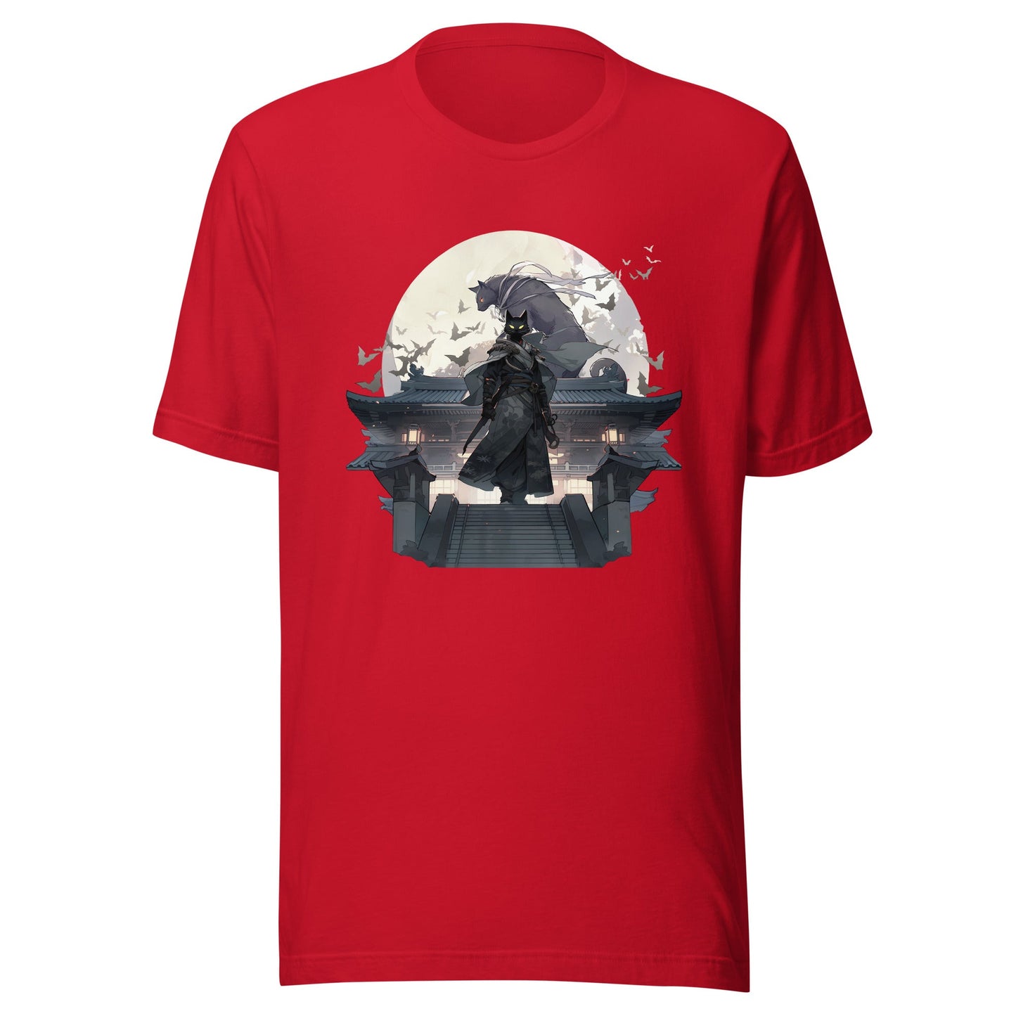 Black Cat Warrior Moon Shirt - Roll For Treasures