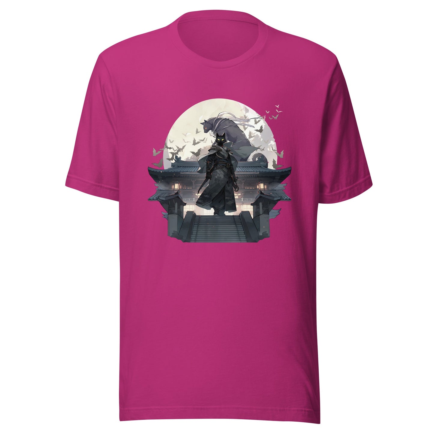 Black Cat Warrior Moon Shirt - Roll For Treasures