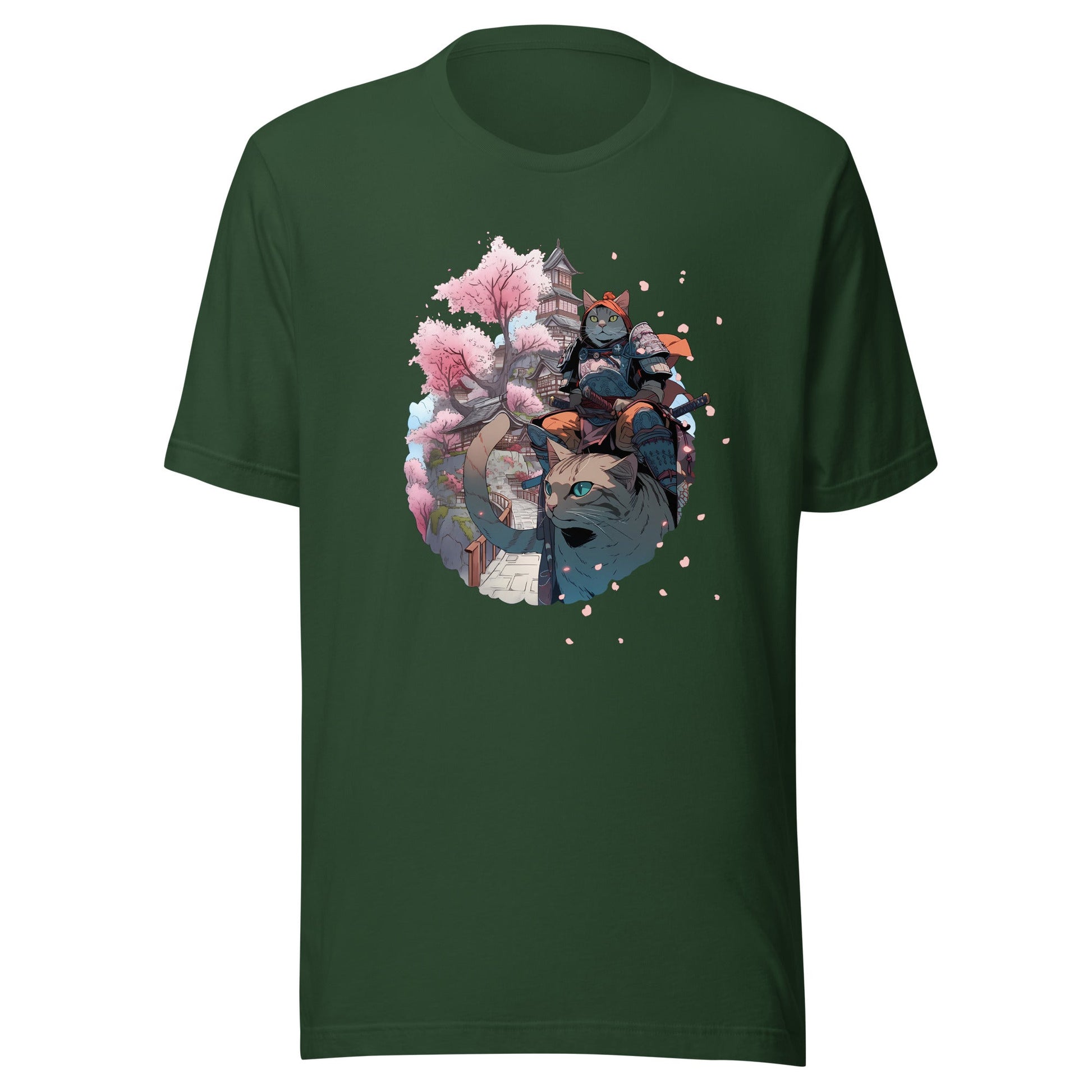 Cat Warrior Blossom Shirt - Roll For Treasures