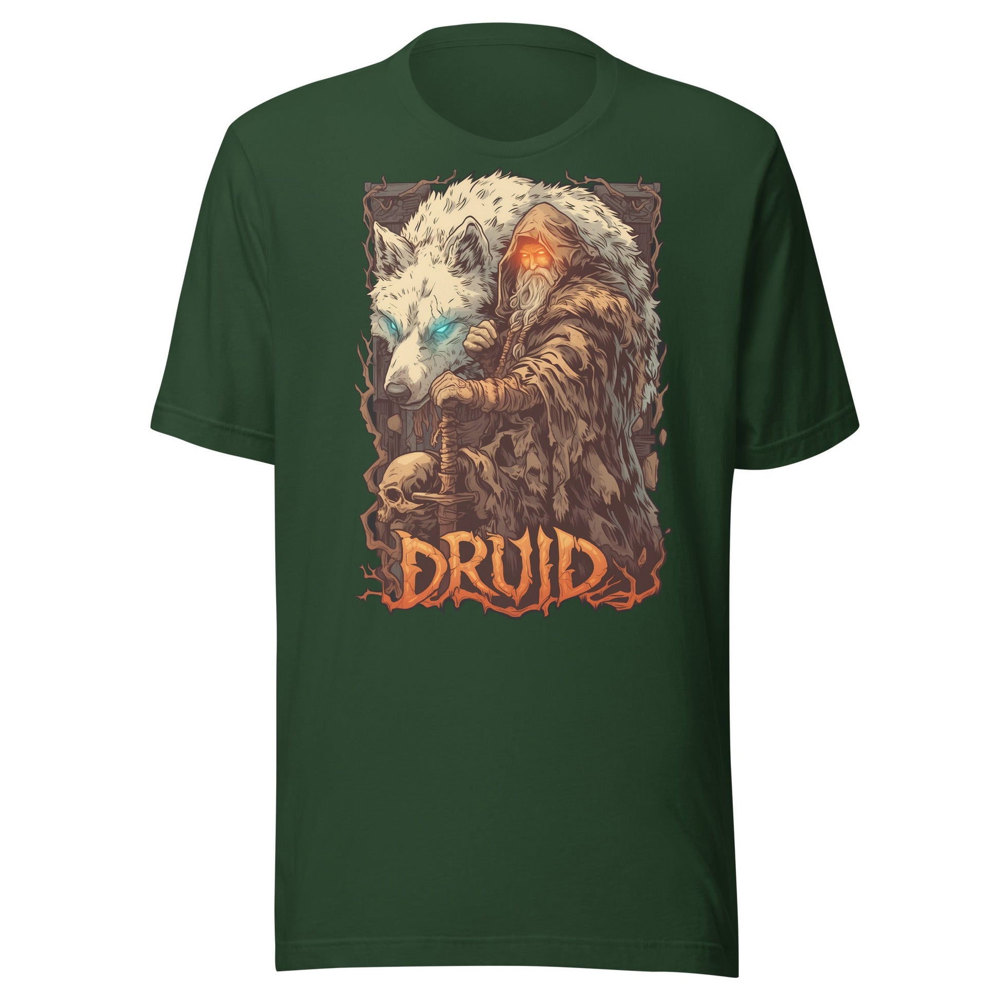 Druid Wolf Shirt - Roll For Treasures