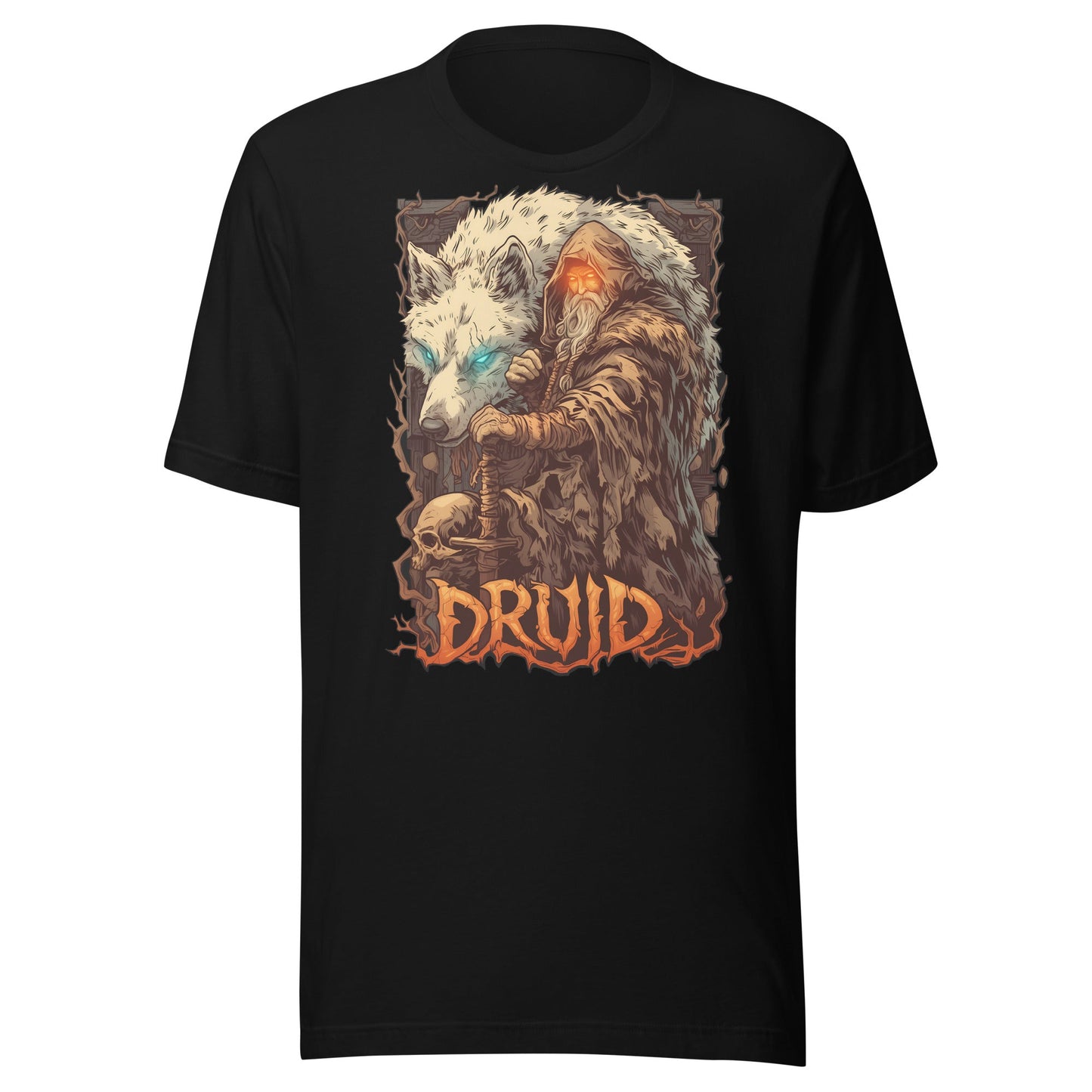 Druid Wolf Shirt - Roll For Treasures