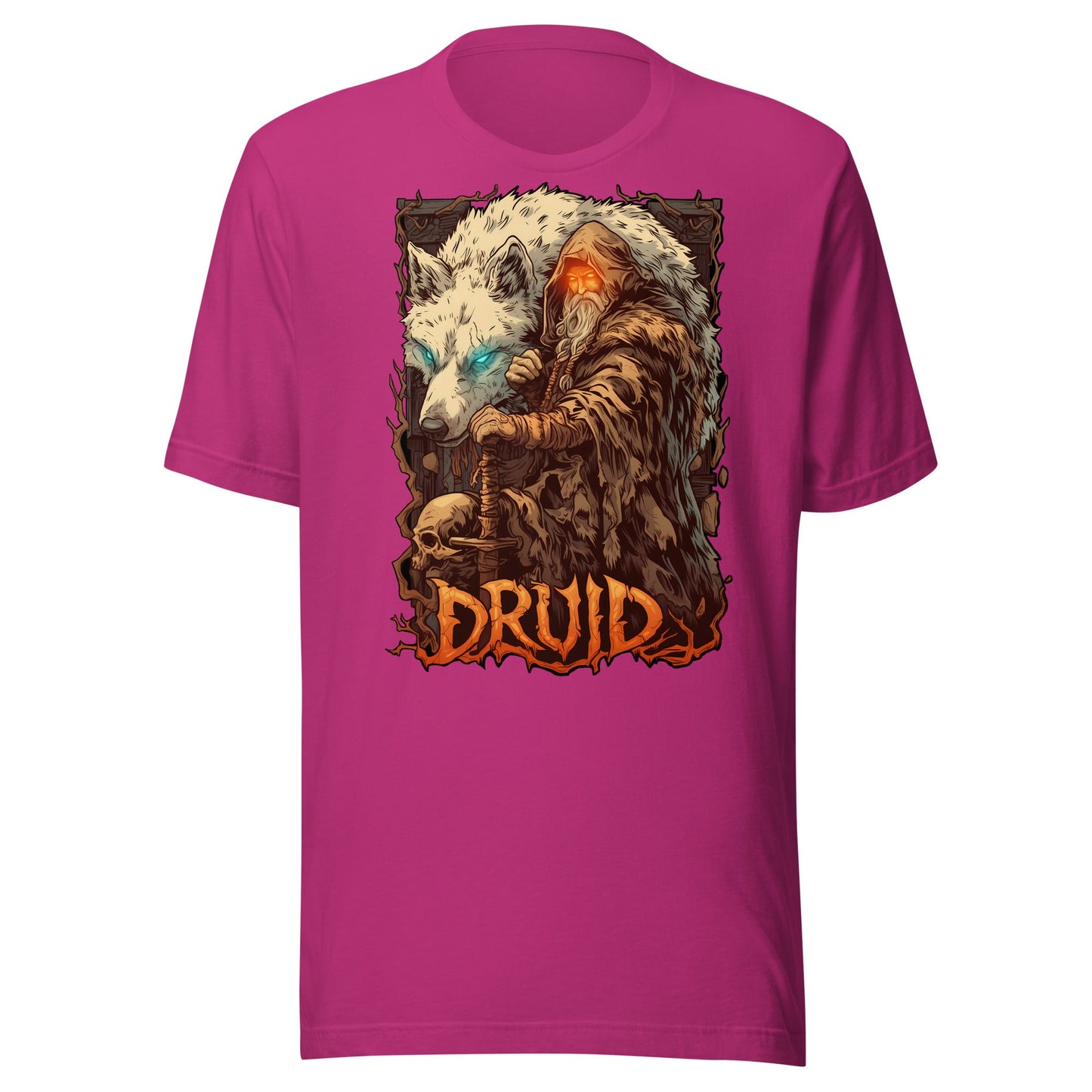 Druid Wolf Shirt - Roll For Treasures