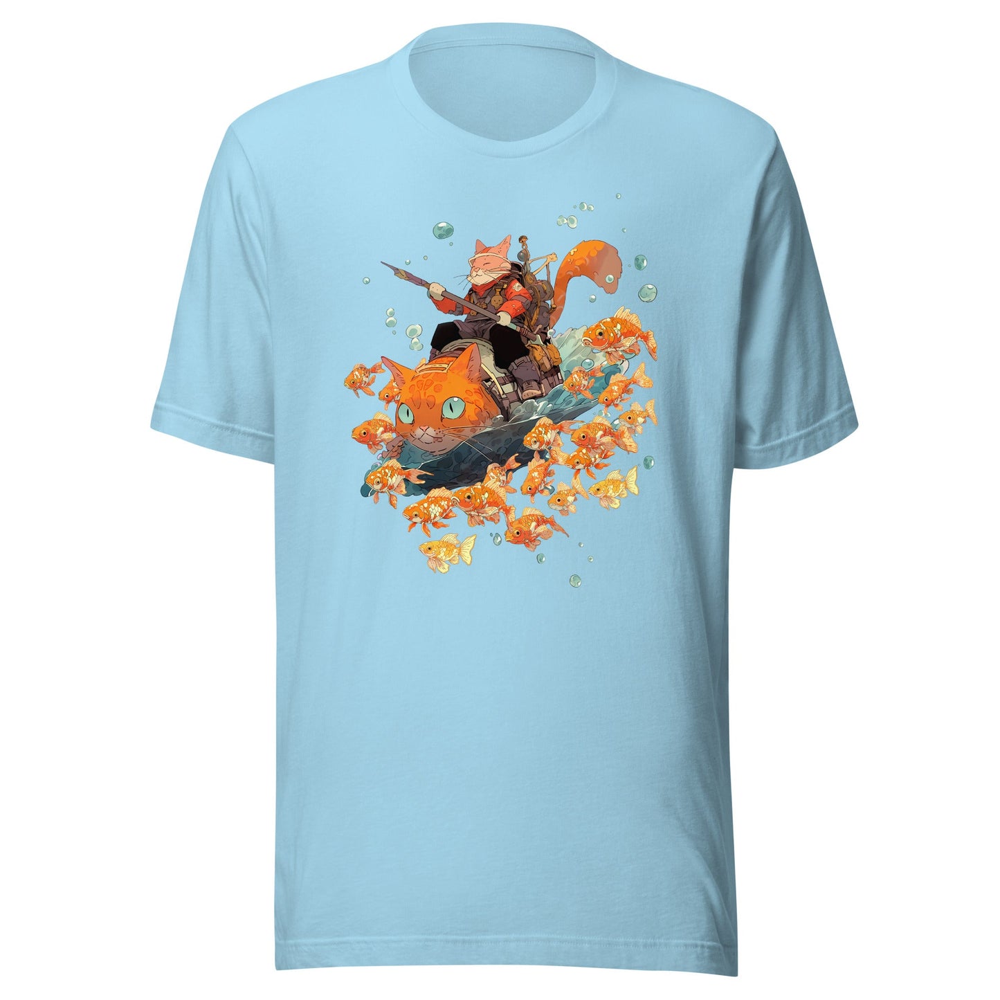 Feline Fisherman Cat Koi Shirt - Roll For Treasures