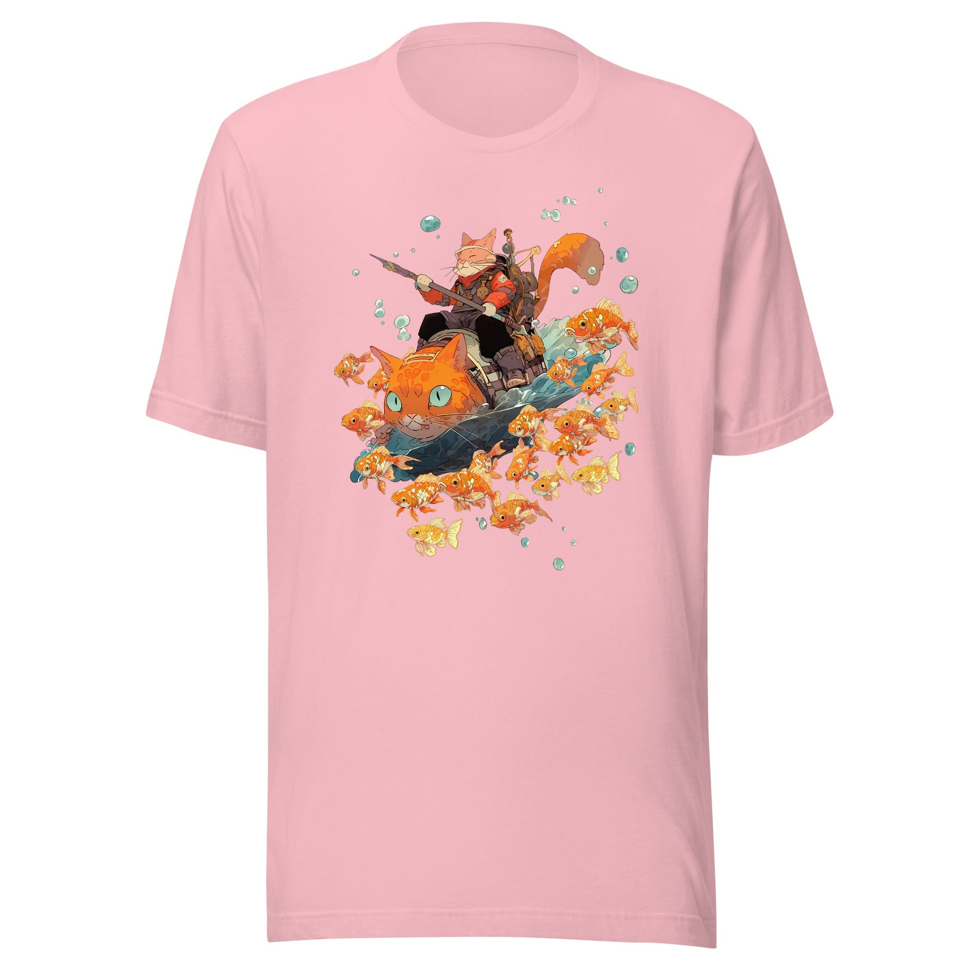 Feline Fisherman Cat Koi Shirt - Roll For Treasures