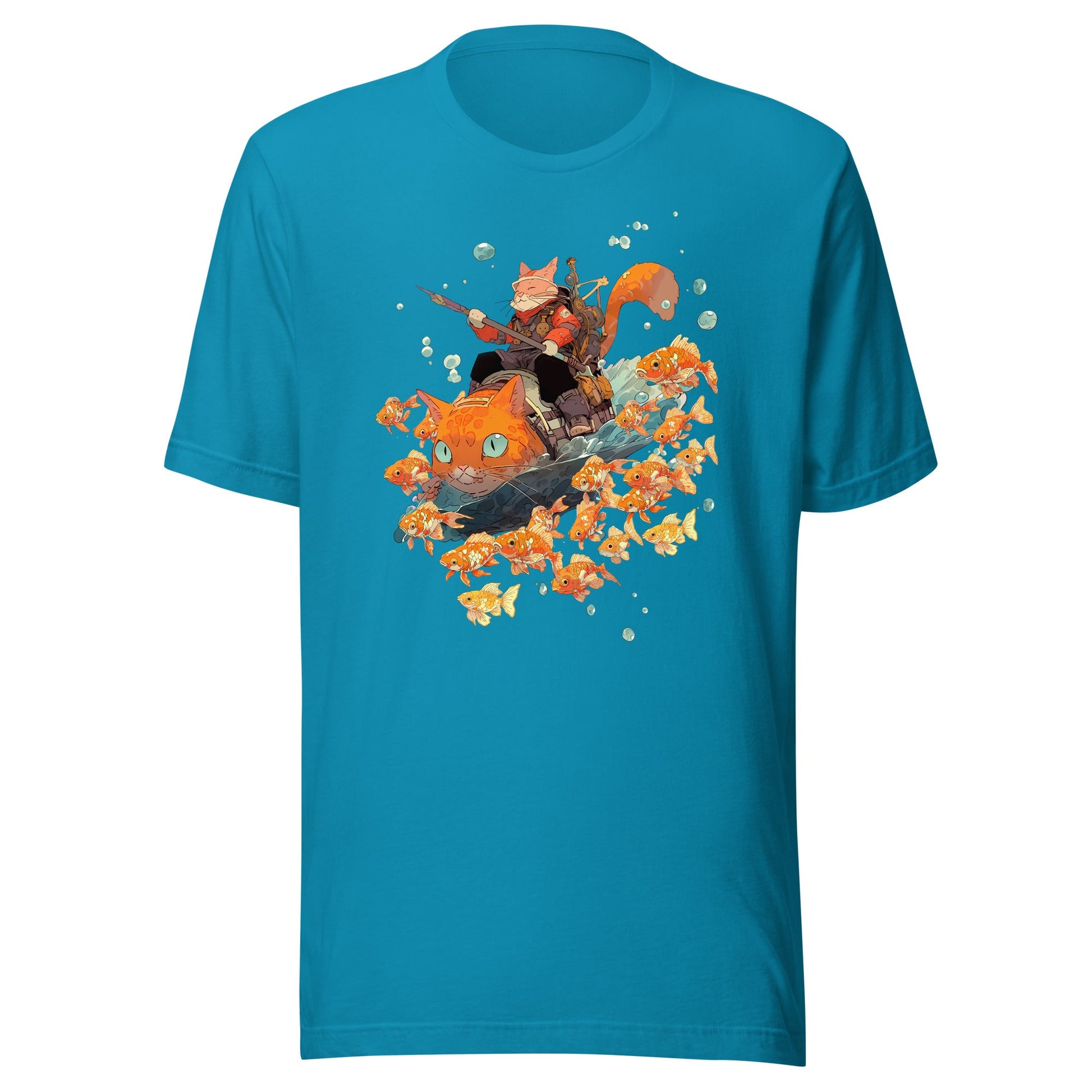 Feline Fisherman Cat Koi Shirt - Roll For Treasures