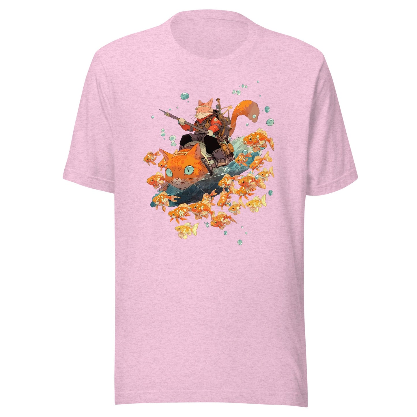 Feline Fisherman Cat Koi Shirt - Roll For Treasures