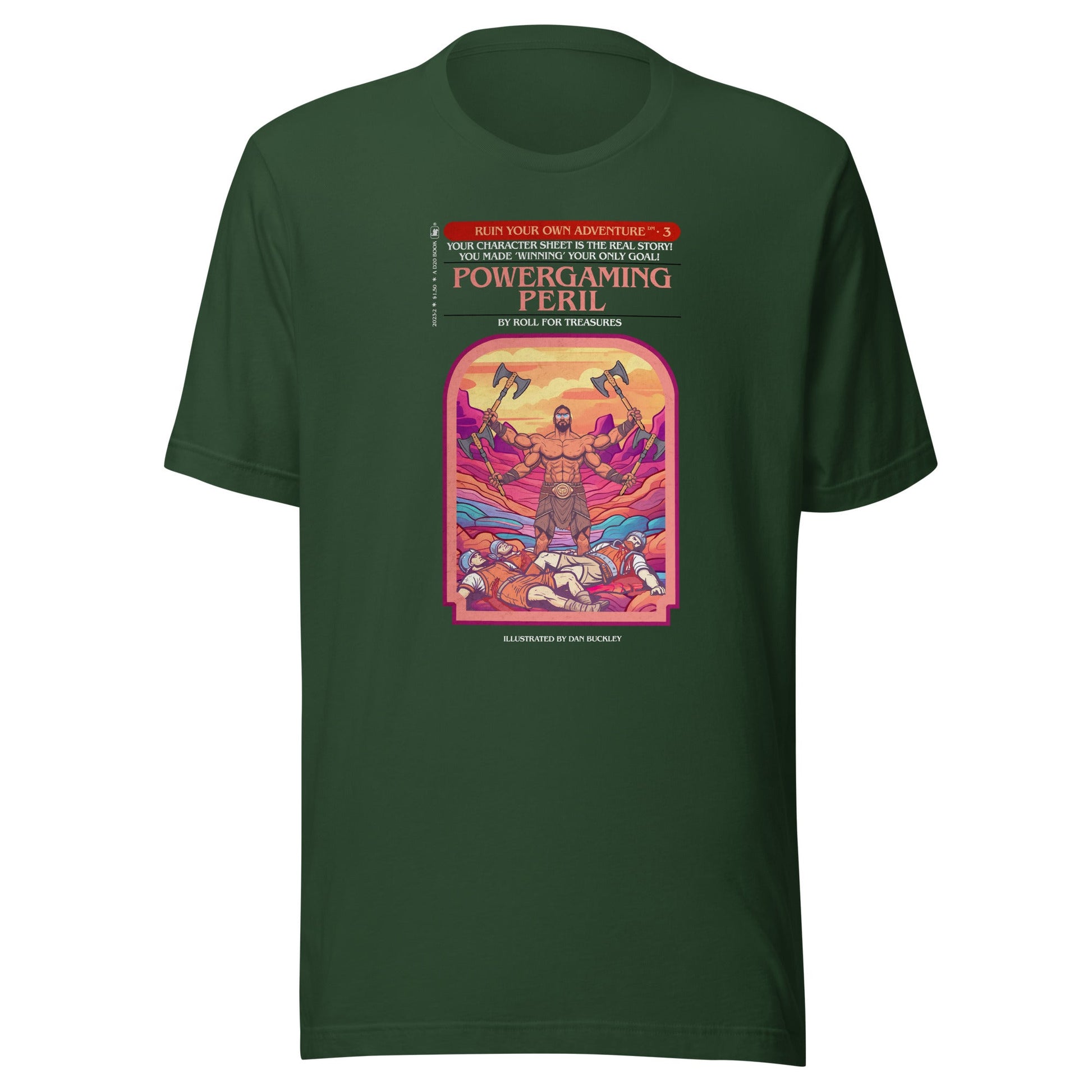 Powergaming Peril Ruin Your Own Adventure Shirt For Dungeons and Dragons Fans - Roll For Treasures