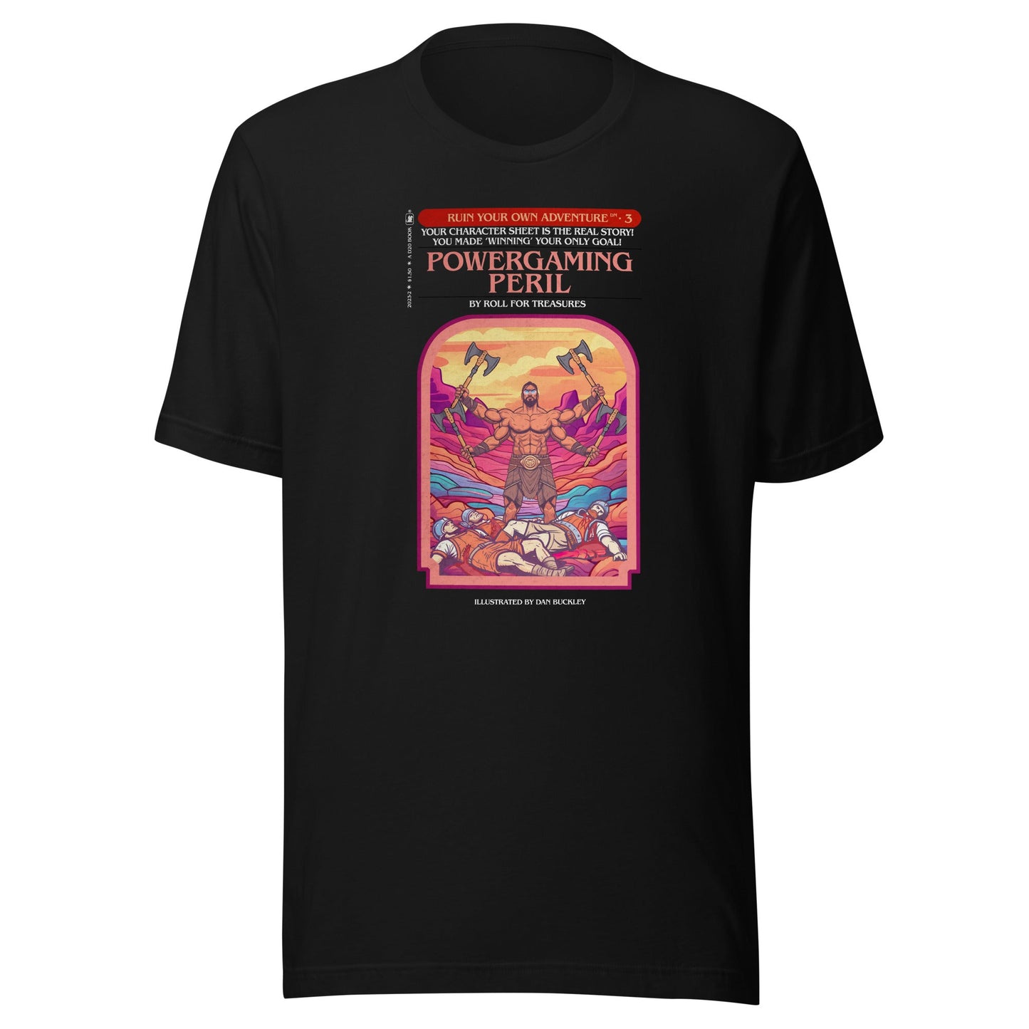 Powergaming Peril Ruin Your Own Adventure Shirt For Dungeons and Dragons Fans - Roll For Treasures