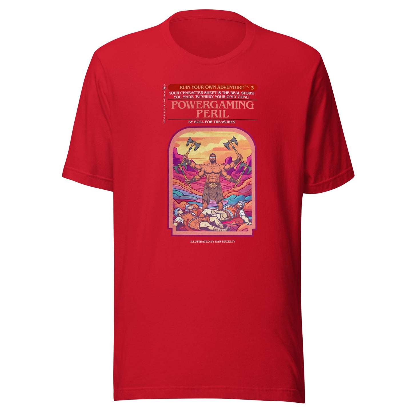 Powergaming Peril Ruin Your Own Adventure Shirt For Dungeons and Dragons Fans - Roll For Treasures