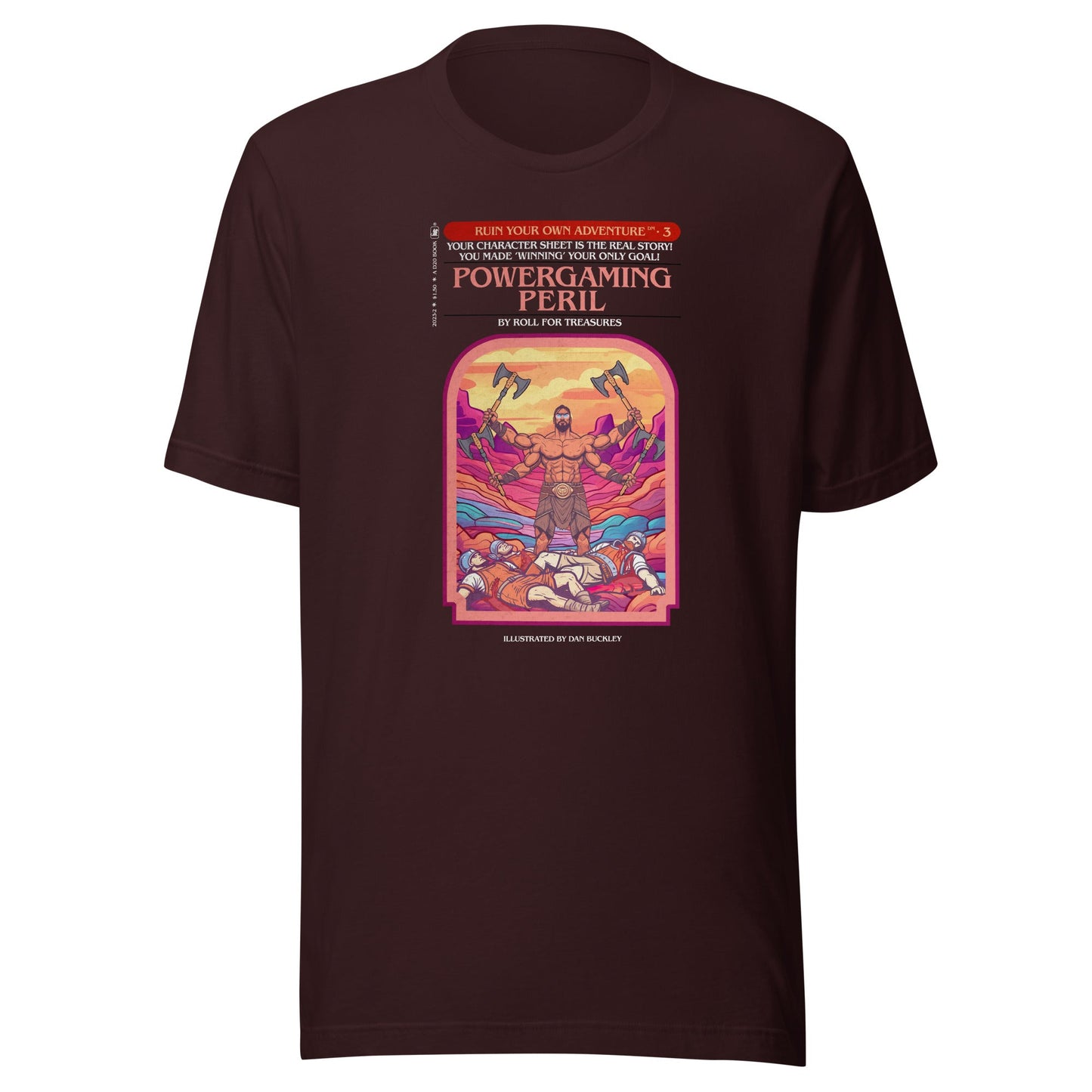 Powergaming Peril Ruin Your Own Adventure Shirt For Dungeons and Dragons Fans - Roll For Treasures